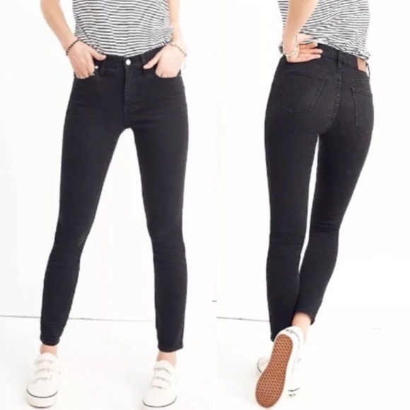 Madewell Denim - Madewell black 9” high riser skinny skinny jean